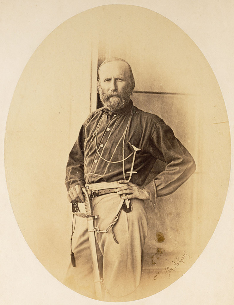 Gustave Le Gray, Ritratto di Giuseppe Garibaldi, 1860